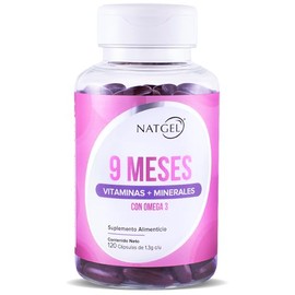 NatGel Prenatal  Multivitaminico para la Mujer con Acido Folico y Omega 3  Suplemento Integral para el Embarazo Apoyo Nutricional Completo  120...    