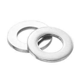 sourcing map 20Pcs M10 Flat Washer, 304 Stainless Steel 10.5mm ID x 20mm OD x 2mm Thick for Bolt Screw, Factories Repair, Kitchens, Shops, and Outdoor Construction, Silver