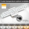 SOLFART Crystal Vanity Lights for Bathroom, 5 Color Adjustable Dimmable,16.5