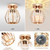 Mlihove Hallway Ceiling Lights Crystal Lighting, Gold Samll Chandelier Modern