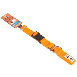 GOGO Pet Products 3/4-Inch Martingale Dog Collar, Medium, Orange