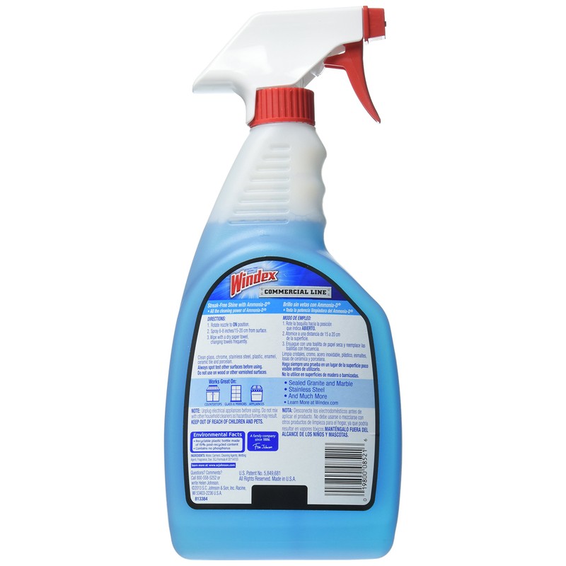 SC Johnson SC Johnson 08521 Windex Glass Cleaner, 32-Ounce, Blue,