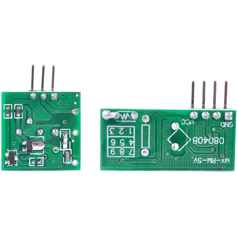 WWZMDiB 2Pcs 433M Transmitter + Receiver Kit for Remote Control