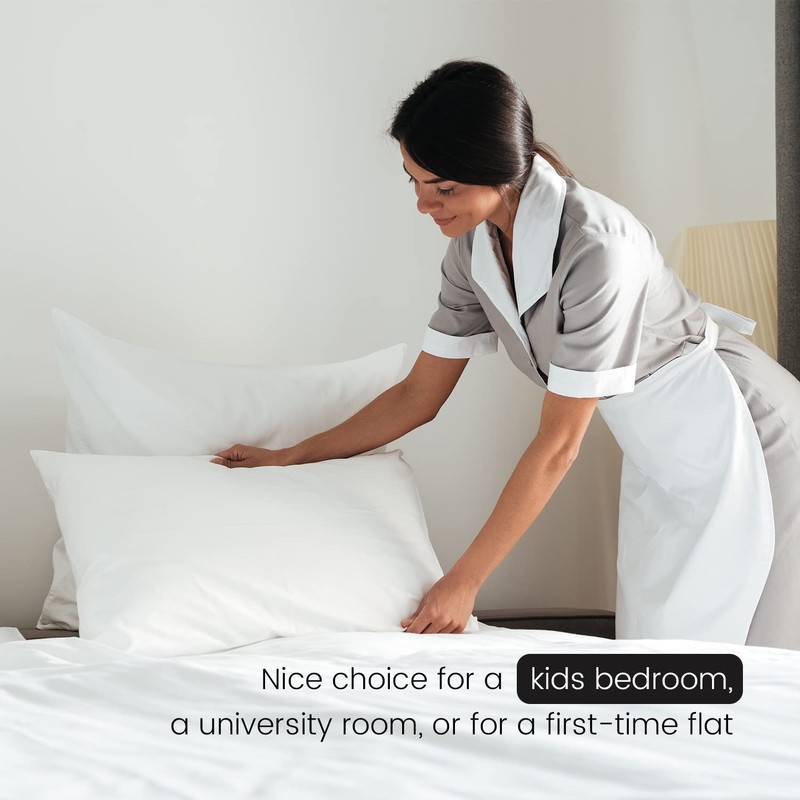 Deep Fitted Bed Sheets Easy-Care Non-Iron Percale 10'' / 25CM