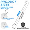 SDTC Tech 2-Pack 40IN 3mm Outdoor Travel Anti-Theft Cable, Heavy