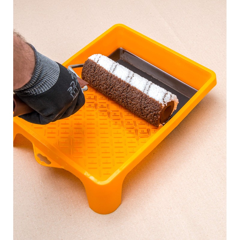 HARDY WORKING TOOLS A0180-114000 Paint Roller, Paint Tray, Protective Film