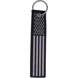 Llavero de bandera americana con llavero, llavero de motocicleta para hombres y mujeres, llavero con cordón