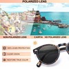 CARFIA Small Face Polarized Sunglasses for Women UV Protection Round