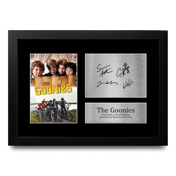 HWC Trading FR A4 The Goonies Sean Astin & Cast