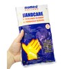 Romed Household Gloves Yellow 100% Natural Latex (Size: L, 12