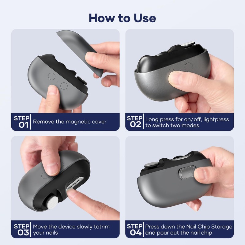 Electric Nail Clipper with USB Charging: Acina 2025 Upgraded Automatic