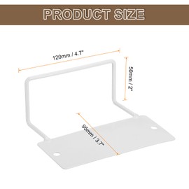 sourcing map 6Pcs Mattress Slide Stopper, Mattress Retainer Bar Mattress Holder Non Slip Mattress Stoppers to Prevent Sliding 4.7" L x 3.7" W x 2", White