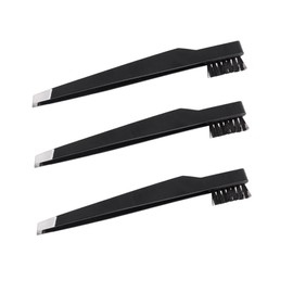 Baluue 3pcs Carbon Steel Eyebrow Tweezers Oblique Mouth Eyebrow Clamps for Precision Makeup Portable and Lightweight Beauty Tool for Women Essential Cosmetic Accessory Black