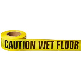 Swanson Tool BT3100CWF2 3” x 1000’ Caution Wet Floor 2Mil Barricade Tape