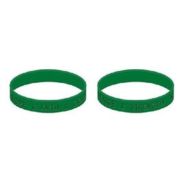 Dark Green Awareness Wristband
