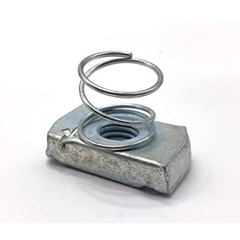 Greened House Zinc Plated Short Spring Channel Nut M10 - Pack of 10 (10)