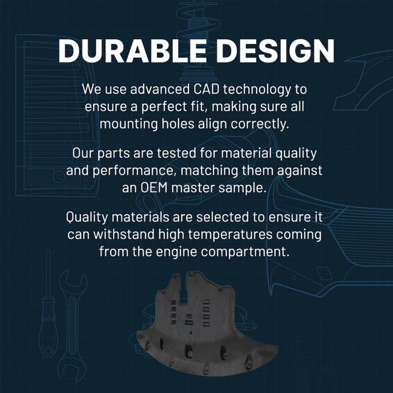 Engine Splash Shields Front for Chevy 60005892 Buick Envista Trailblazer