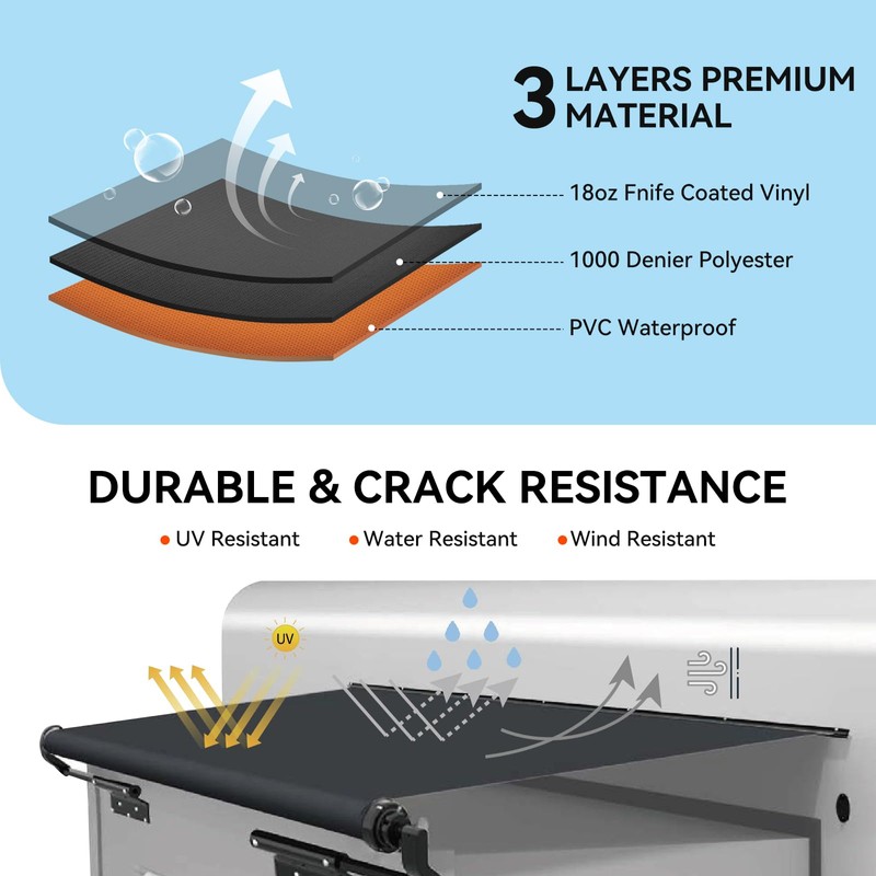RV Slide Out Awning Fabric Replacement - Universal and Weather