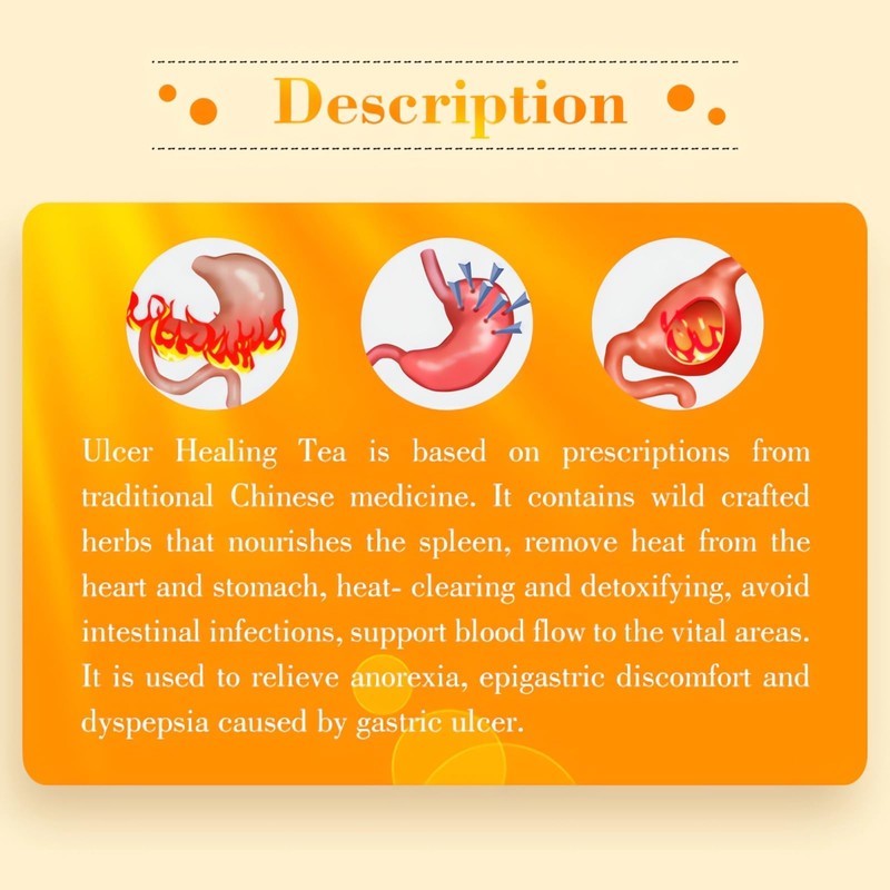 Wins Town Ulcer Healing Tea, Relief Gastritis and Heartburn, Daily