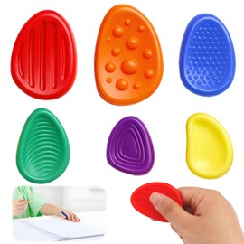 6 Stück Fidget Toys Sensory Stones, Beruhigendes Anti Stress Sensorik Spielzeug, Emotional Beruhigendes Spielzeug, zur Konzentrationsförderung Bei, Sensorik für Stressabbau für Erwachsene