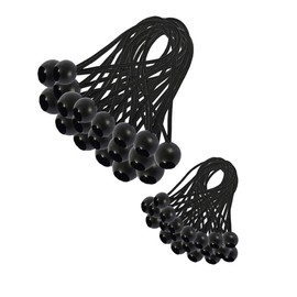 30 pieces tarpaulin tensioners, elastic straps with ball, 12 cm + 18 cm, rubber tensioner, tarpaulin rubber, tent rubber for tents, tarpaulins, gazebos