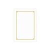 Woojin 250 Gold Foil Bordered Certificates 100 Sheets G1 Certificate