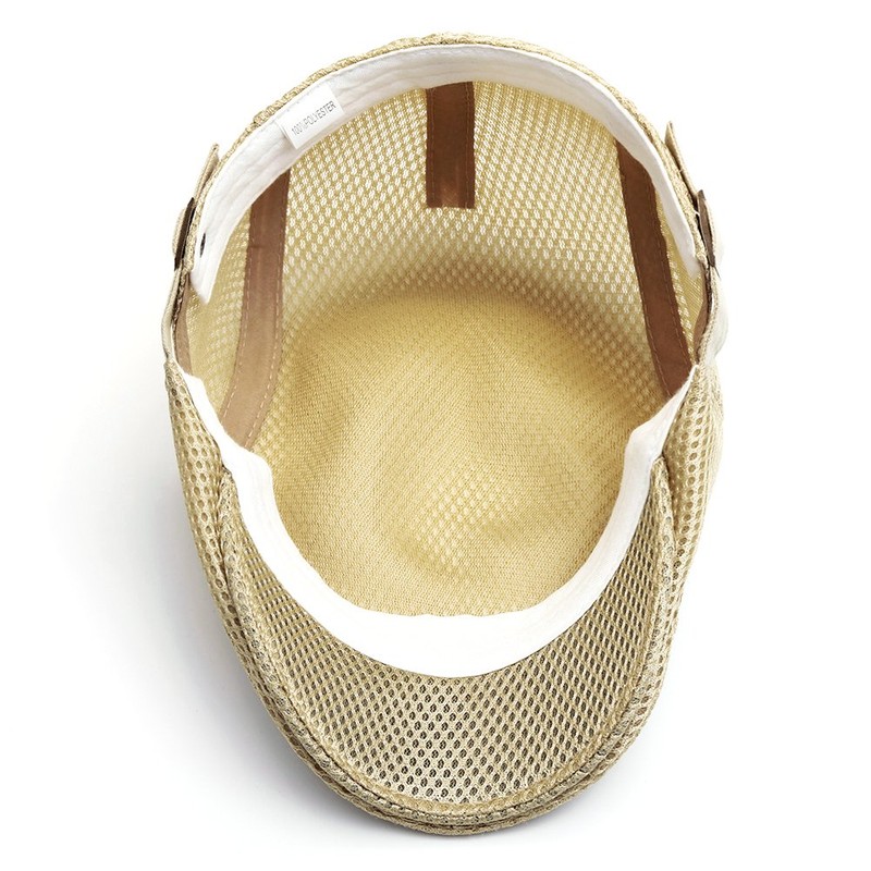 ALL IN ONE CART Men's Breathable Mesh Summer Hat Flat