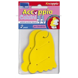 Parodi & Parodi Easy Socks for Cleaning and Drying, Cotton/Microfibre, Yellow, 17 x 9 x 1 cm 2 Units