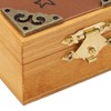 Hand Cranked Music Box Mini Portable Gemini Pattern Retro Style