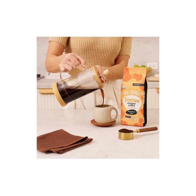 Four Sigmatic Organic Lion's Mane Ground Coffee, 10 OZ