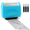 Data Defender,Identity Roller Stamp Wide Rolling Security Stamp,Including 3-Pack Refills-Confidential