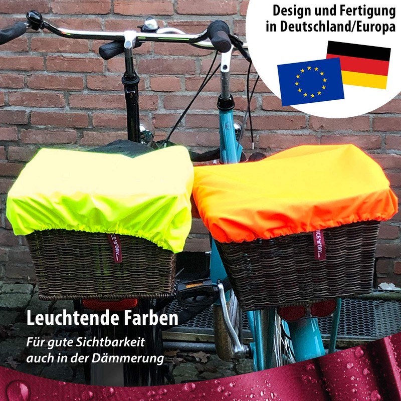 NICE'n'DRY Bicycle Basket Cover Waterproof – Rain Cover Bicycle Basket