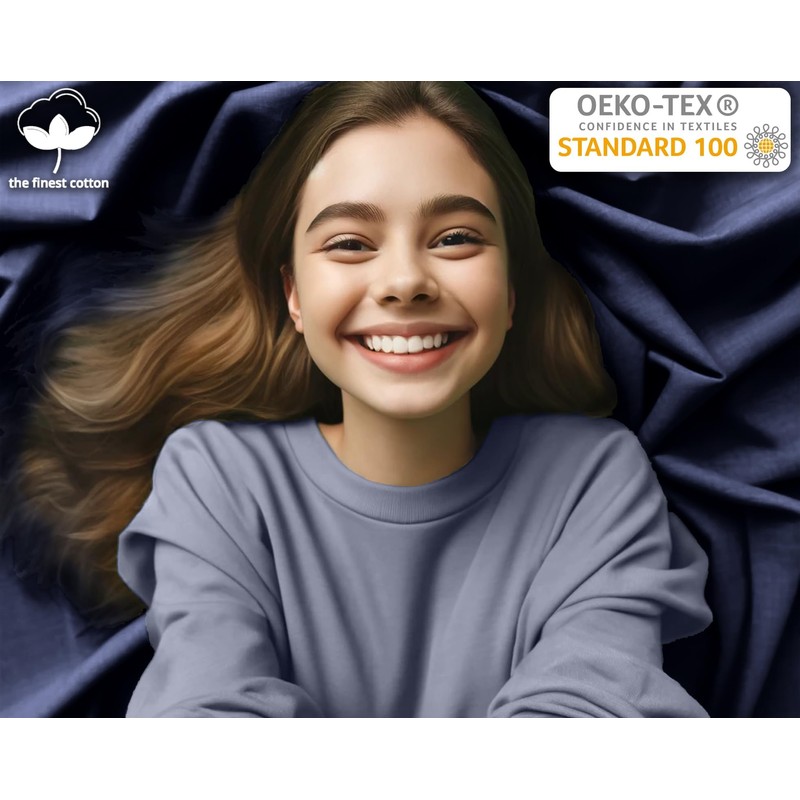 Sesto Senso Jersey Cotton Fitted Sheet 160 x 200 cm