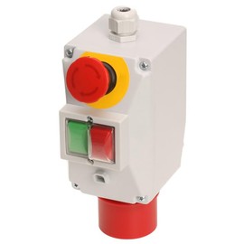Motor protection switch 0.10-0.16A in housing, 3Ph, with emergency stop