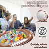 Drinks Holder Floating Inflatable Cup Holder, 2 in 1 Inflatable