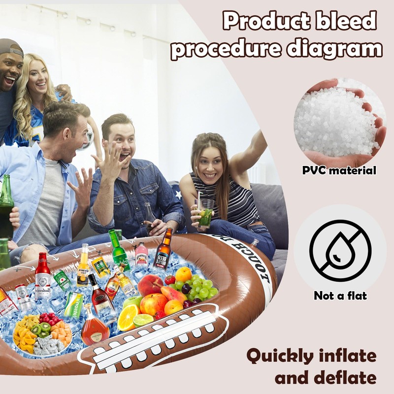 Drinks Holder Floating Inflatable Cup Holder, 2 in 1 Inflatable
