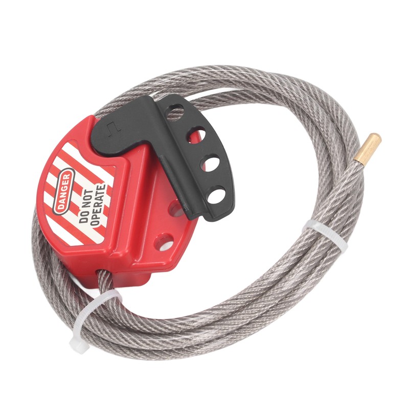 Tagout Cable Lock Adjustable Lockout Device Stainless Steel 4 Key