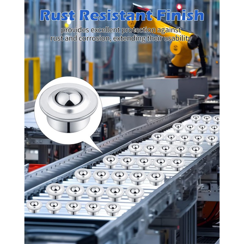 5/8" Roller Ball Transfer Bearing, 40PCS CY-15H Carbon Steel Ball
