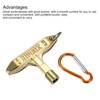 sourcing map Drum Tuning Key T-shaped Drum Keys Portable with