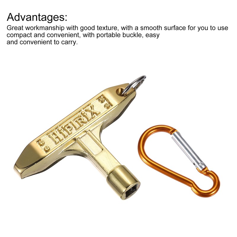 sourcing map Drum Tuning Key T-shaped Drum Keys Portable with