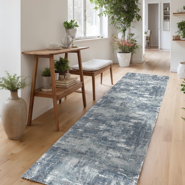 Dotiiorug Modern Abstract Washable Runner Hallway Rug,Low Pile 2x10 Non