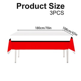 SAVITA 3pcs Cartoon Animation Party Tablecloth, 70X42 Inch Plastic Table Cover for Birthday Themed Parties Kids Events Supplies
