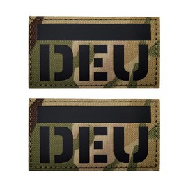 2 PCS AliPlus Germany Flag Patches IR Infrared Reflective Patches Laser Cut Patch Tactical Morale Patch Hook and Loop(CP)