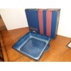 Basque Ceramique Andalusian Stoneware 10" SqBlue LOAF OVEN & Dishwasher