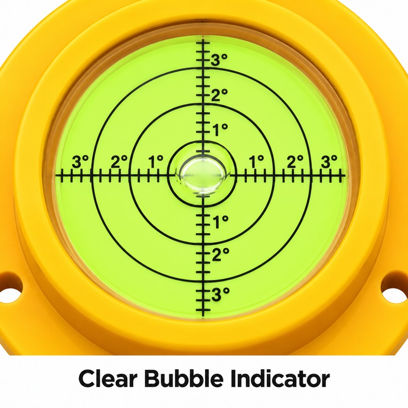 Round Bubble Level Tool – Compact Circular Spirit Level Gauge