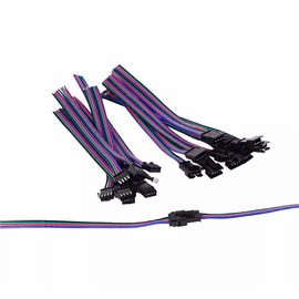 10 Pairs 4pin SM JST 15cm Cable Female/Male connectors for Led Strip RGB 5050 3528 WS2801 APA02 WS2815 WS2813