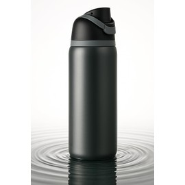 Stainless Steel Insulated Water Bottle BPA Free, 32oz/946ml, Double Wall Vacuum Flask, Flip Top Lid with Straw,