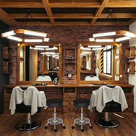 NALLBEIRRAA Round Rolling Stool PU Leather Height Adjustable Swivel Salon Stools Chair with Wheels and Soft seat (Black2)