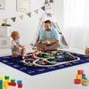 COZYLOOM Kids Solar System Educational Rug Galaxy Outer Space Kids