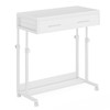 Tribesigns Portable Desk with Drawers, Mobile Laptop Desk with Wheels,